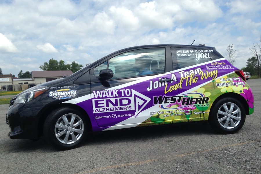 Custom Vehicle Wraps and Graphics by Signworks Sportswear in Lockport NY
